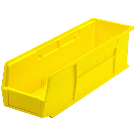 B2777191 5.50 x 18 x 5 in. Ultra Series Stack & Hang Bin - Yellow - Polypropylene 4 Slots - Pack of 12